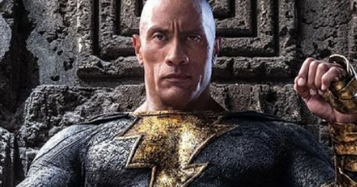 The Rock Sits Atop a Throne Made of Stone in Latest Look at Black Adam