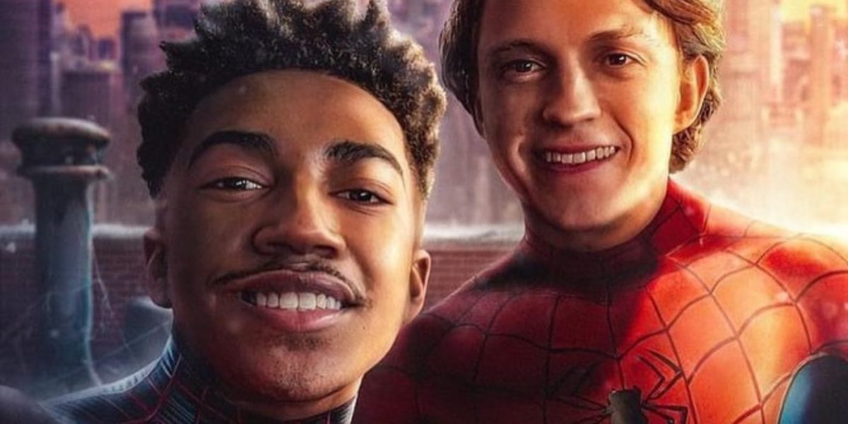 Spider-Verse Fan Art Imagines Live-Action Miles Morales With Tom Holland’s Spider-Man