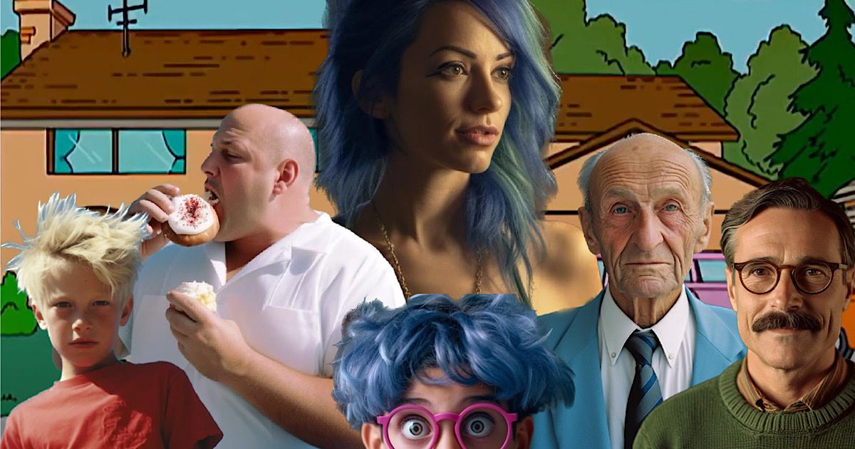 The Simpsons Get a Live-Action Glow-Up as “Normal” People In New AI Fan Art