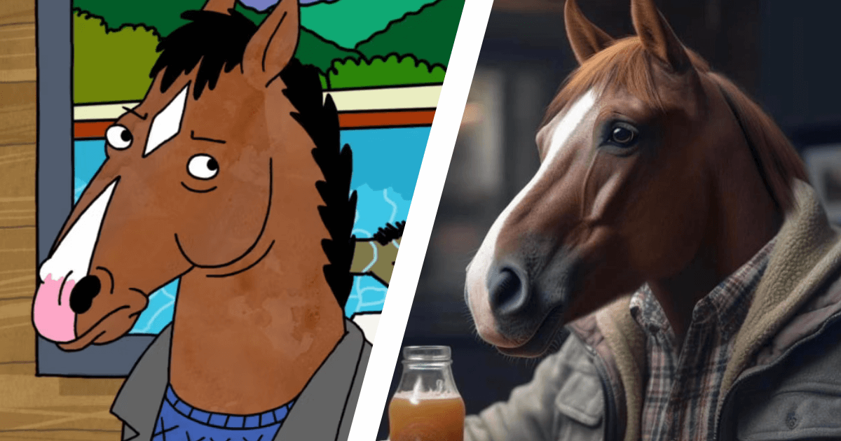 BoJack Horseman Gets Live-Action Version With Fans’ AI Art