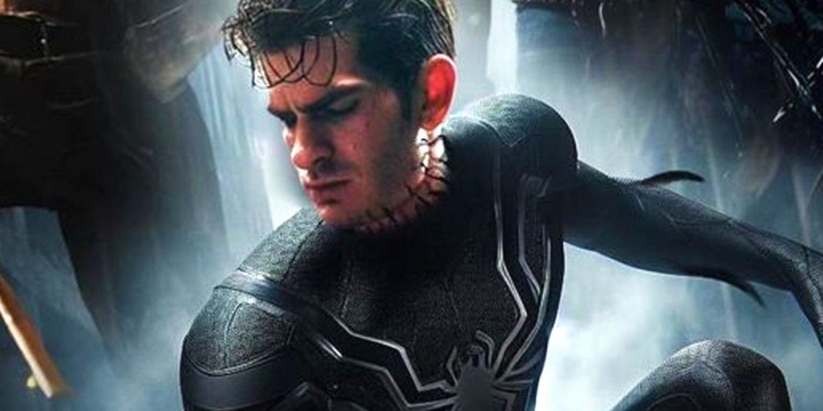 Andrew Garfield Gets A Symbiote Suit Upgrade To Fight Venom & Kraven In The Amazing Spider-Man 3 Fan Poster