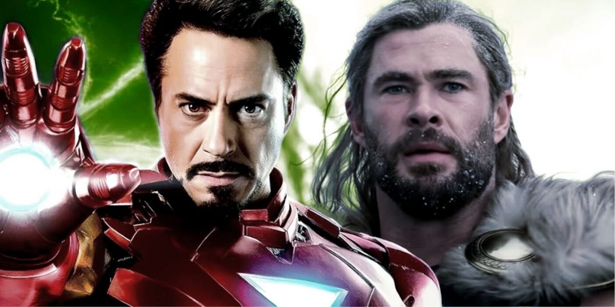 Chris Hemsworth and Robert Downey Jr. Have Avengers Reunion at Oscars Party