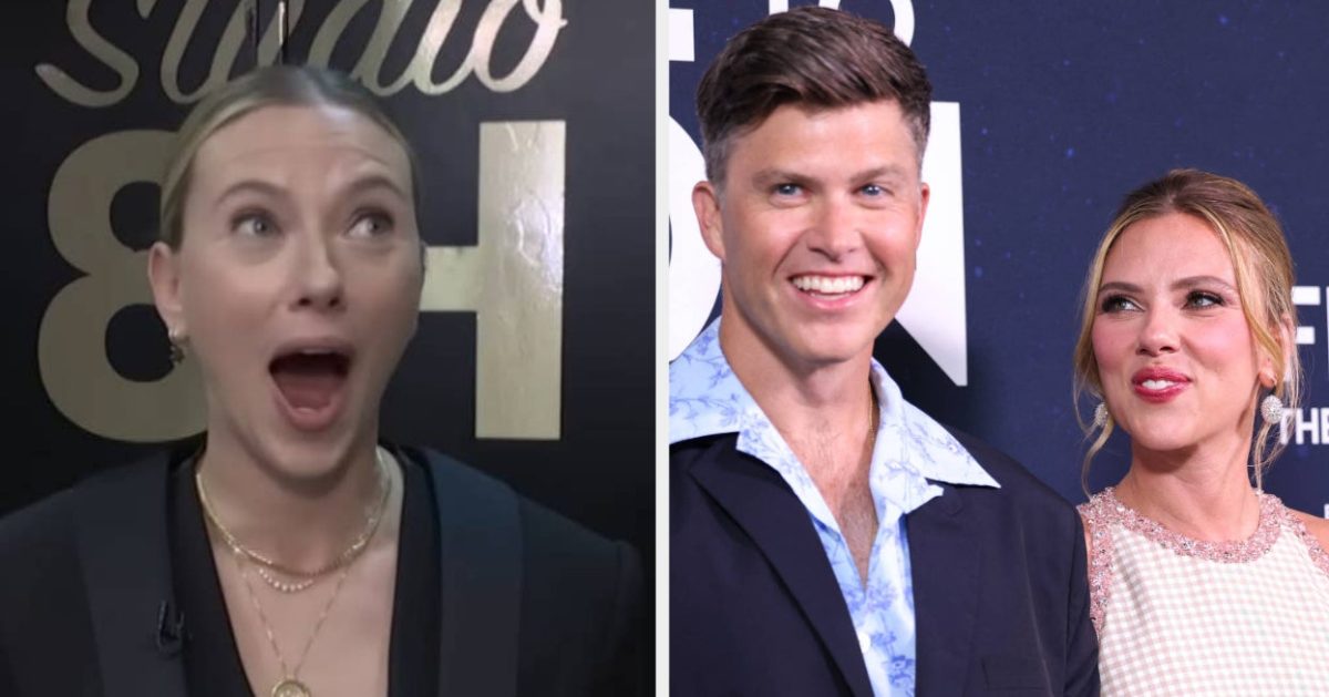 Scarlett Johansson Reacts To Colin Jost’s Dirty SNL Joke