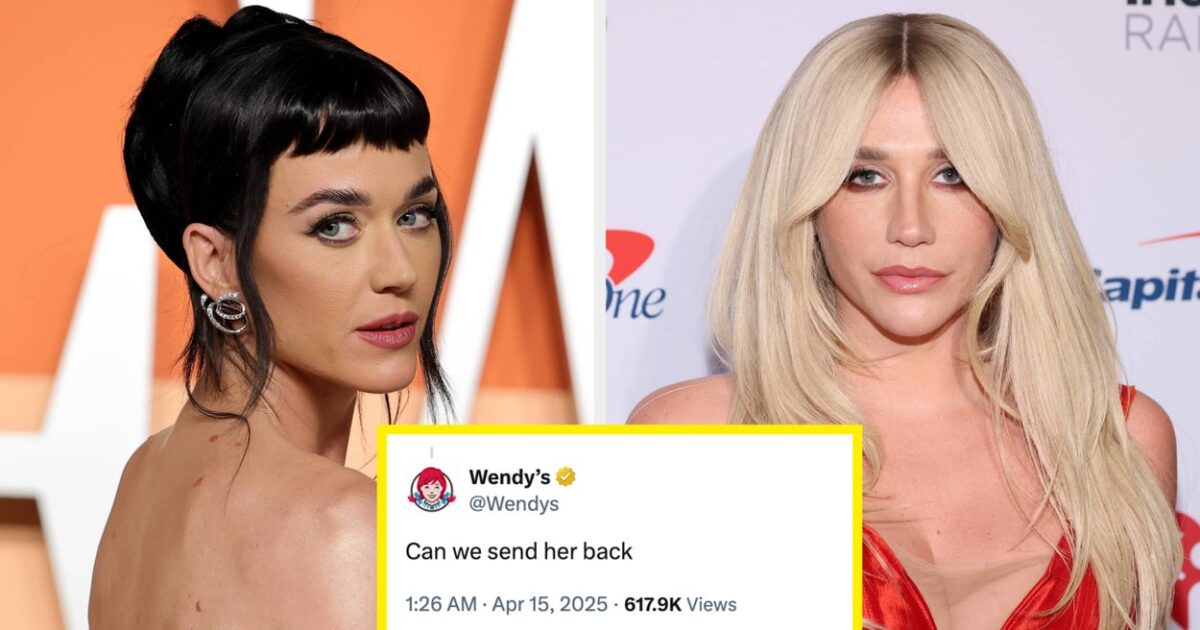 Kesha Supports Wendy’s After Katy Perry Shady Tweet